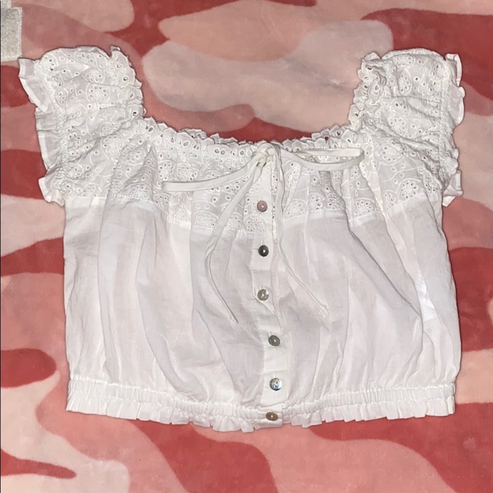 Forever 21 off the shoulder crop top !